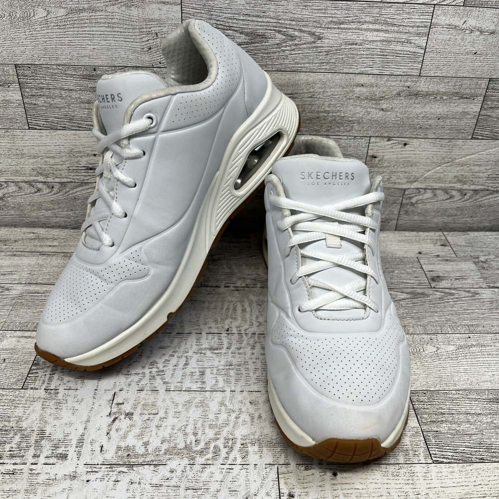 Skechers Uno Stand On Air 73690 White Casual Shoes Sneakers Women Size 9.5